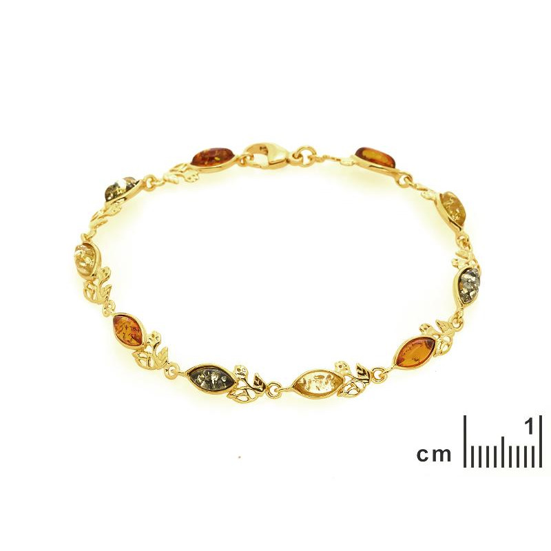 Bracciale ambra multicolore, per evocare il sole — foto 2