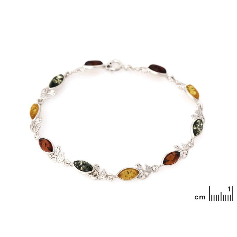 Bracciale ambra multicolore, per racchiudere i tuoi pensieri — foto 2