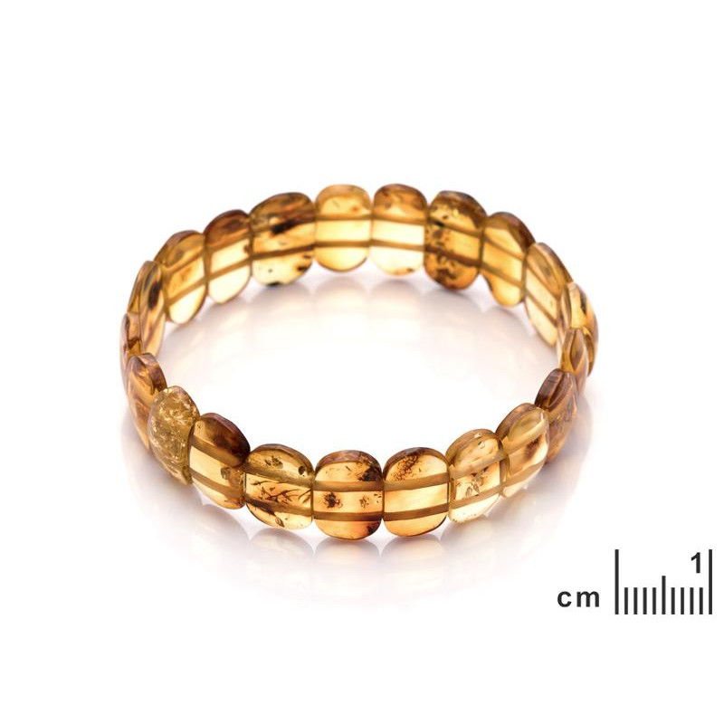 Bracciale wafer ambra cognac, per trasmettere nobiltà — foto 2