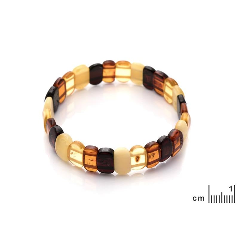 Bracciale in ambra naturale multicolore, per custodire la luce dei tuoi ricordi — foto 2