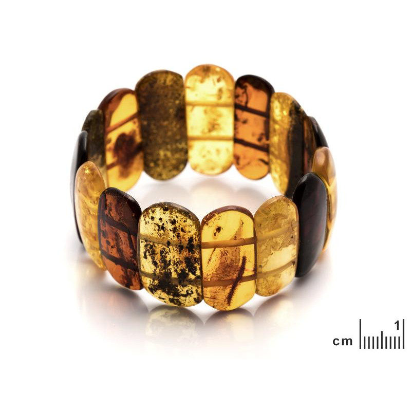 Bracciale in ambra naturale multicolore, per illuminare ogni tuo gesto — foto 2