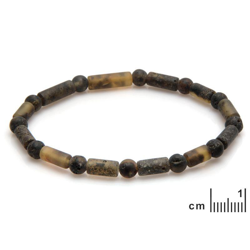 Bracciale ambra multicolore, per evocare l'Oceano — foto 2