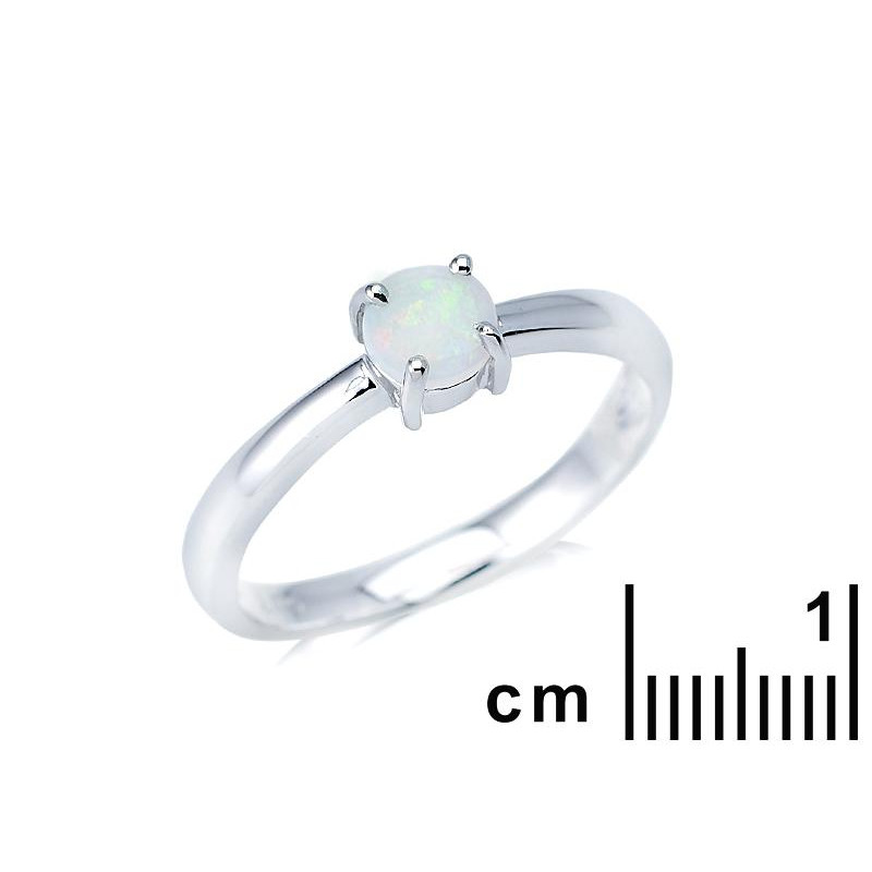 Anello opale bianco naturale, per racchiudere il sole Aussideo — foto 2