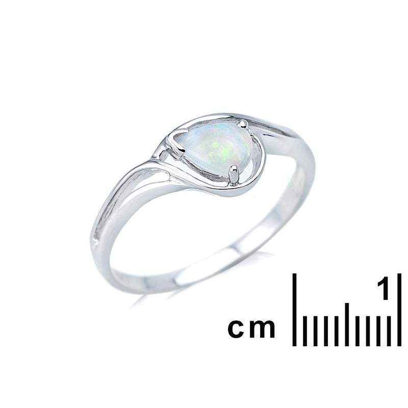 Anello opale bianco australiano, per racchiudere la purezza — foto 2