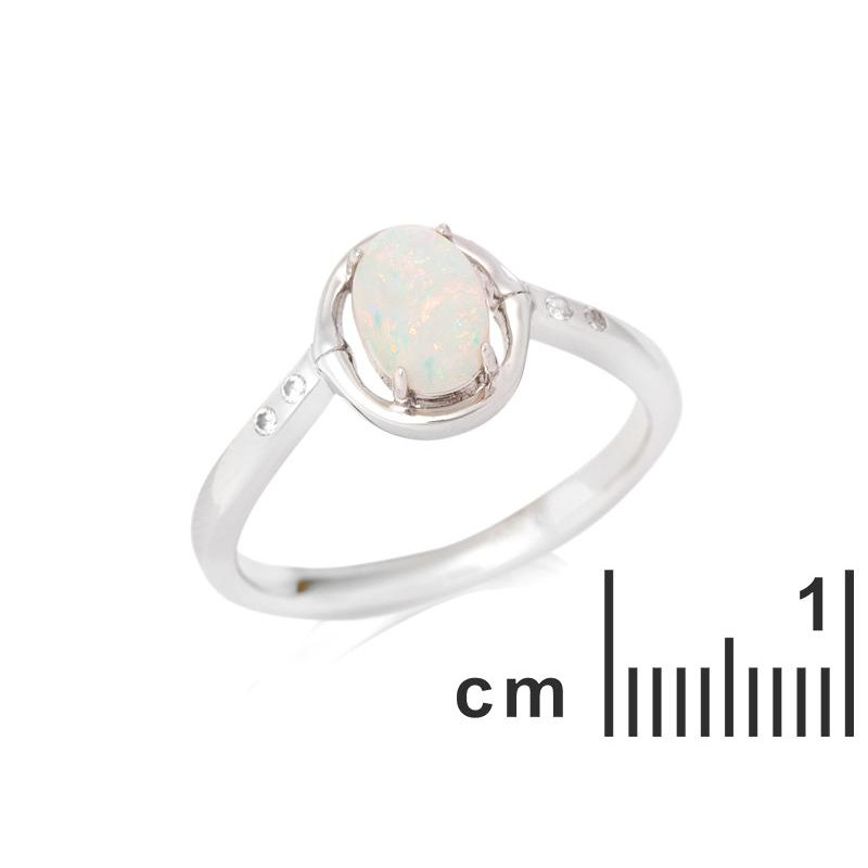 Anello opale bianco australiano, per evocare l'essenza naturale — foto 2