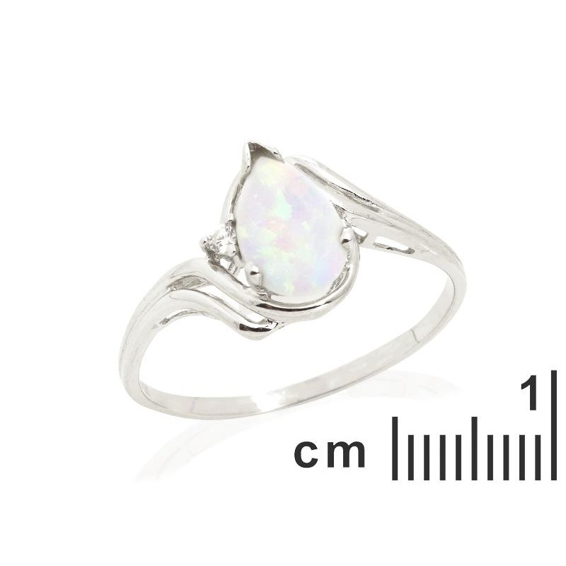 Anello opale bianco, per racchiudere la purezza — foto 2