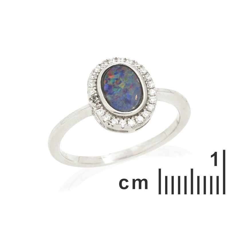 Anello opale e zirconio, per racchiudere la luce del cuore — foto 2