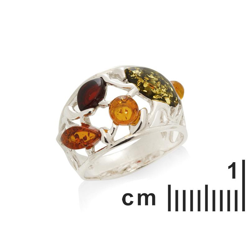 Anello ambra multicolore Baltica, per preservare i ricordi — foto 2