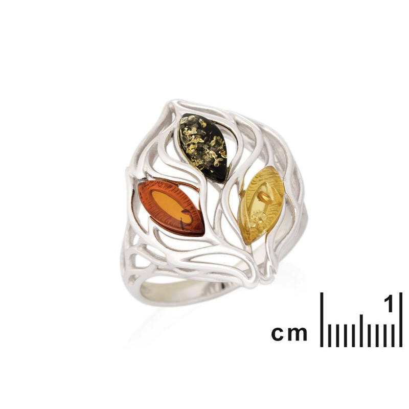 Anello ambra multicolore, per portare il mare vicino — foto 2