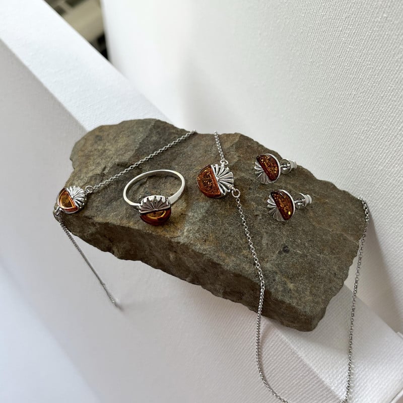Collana Ambra Cognac, Per Portare Con Te Un'Intenzione — foto 3