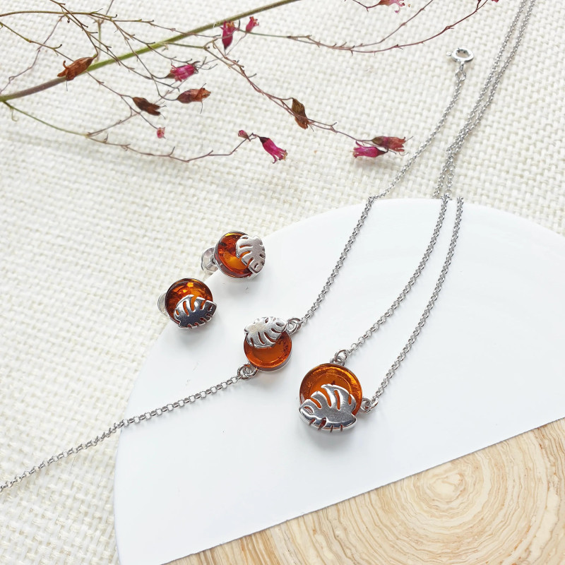 Bracciale ambra cognac, per portare l'oro del mare — foto 3