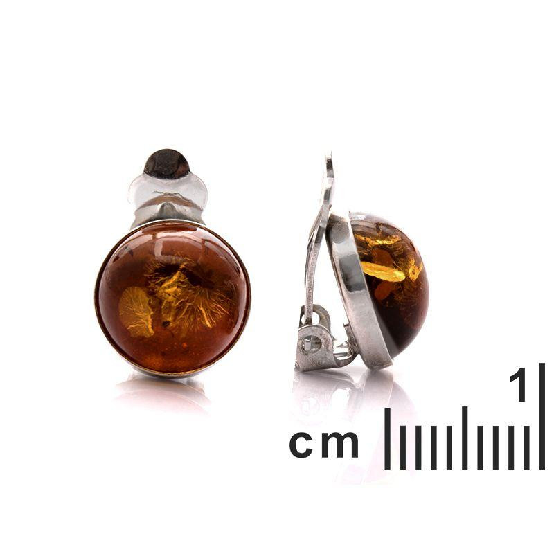 Orecchini a clip ambra cognac, per evocare ricordi dolci — foto 2