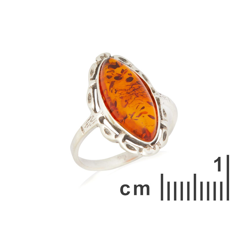 Anello ambra cognac, per raccontare storie — foto 2