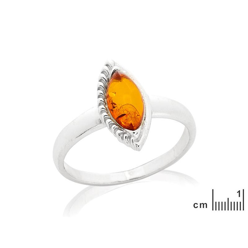 Anello occhio ambra cognac, per evocare ricordi dolci — foto 2