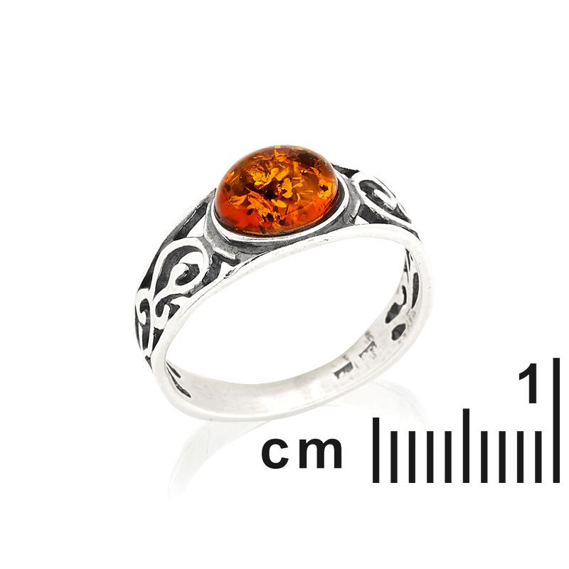 Anello ambra cognac, per ricordare la natura — foto 2