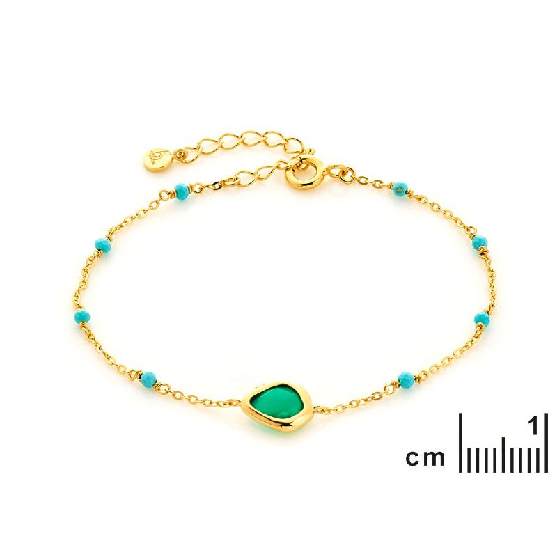 Bracciale onice e turchese, per custodire i tuoi sogni — foto 2
