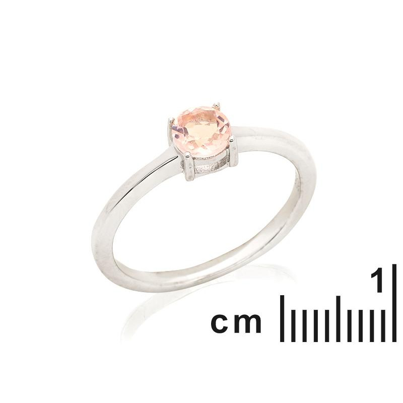 Anello tondo con quarzo rosa, per portare con te un'intenzione — foto 2