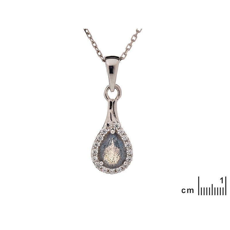 Ciondolo goccia labradorite, per portare l'essenza naturale — foto 2