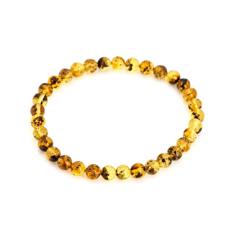 Bracciale in ambra verde del Mar Baltico, 18‑19 cm, per custodire la tua serenità — foto 1