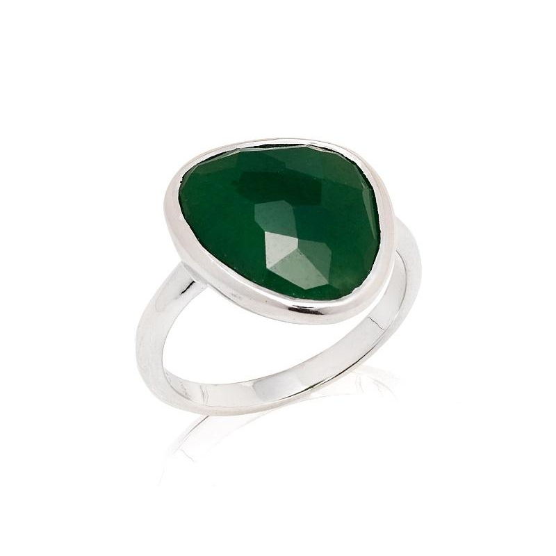 Anello in argento massiccio azzurrato per simboleggiare la fedeltà — foto 1