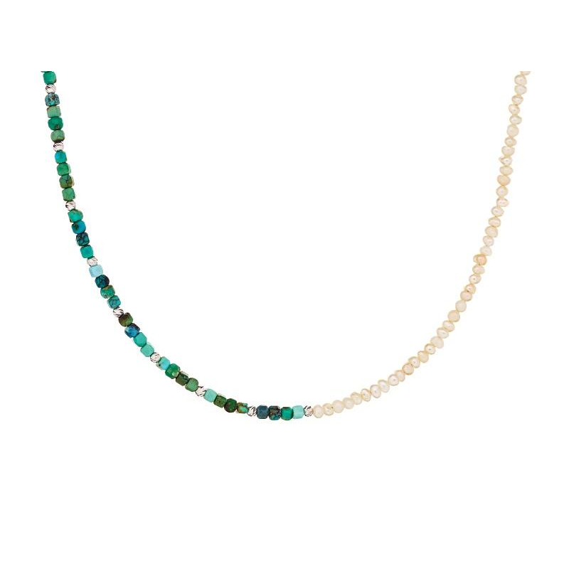 Collana turchese e perla, eleganza duratura — foto 1