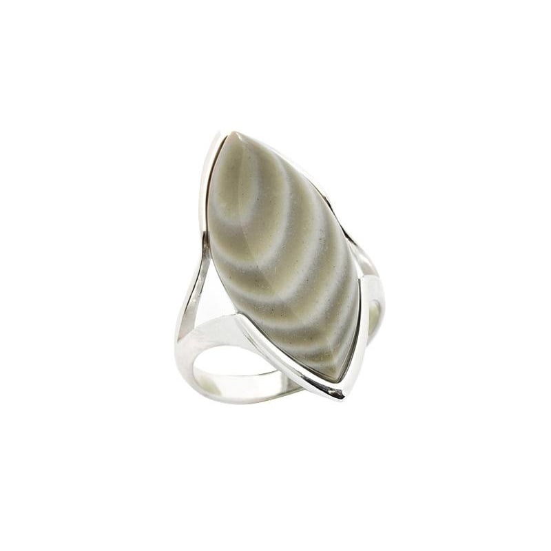 Anello selce naturale rigata multicolore, per affrontare la vita con eleganza — foto 1