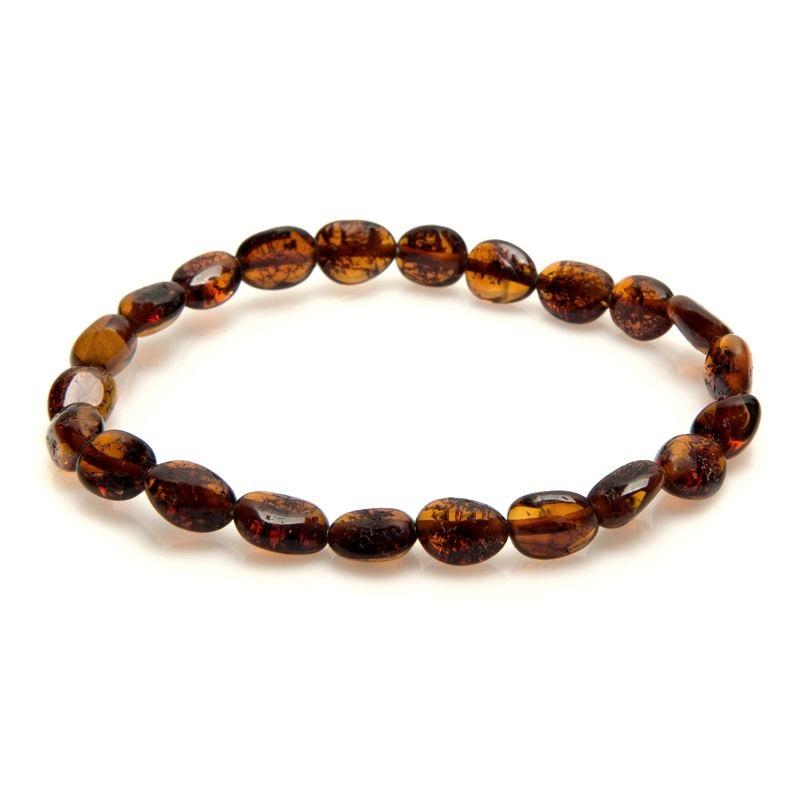 Bracciale ambra cognac, ricordo del mare — foto 1
