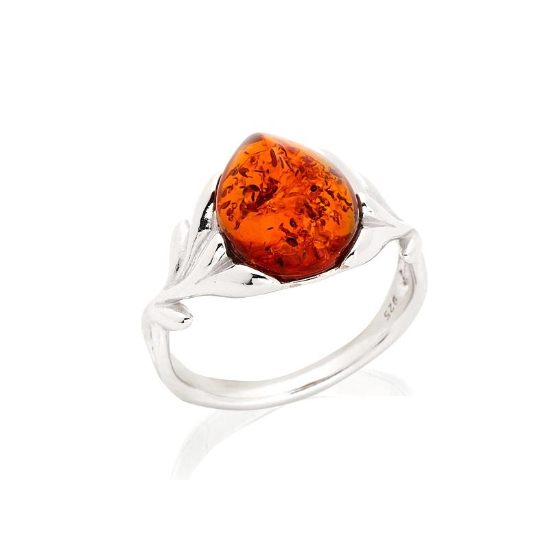 Anello ambra cognac, per condurre la memoria — foto 1