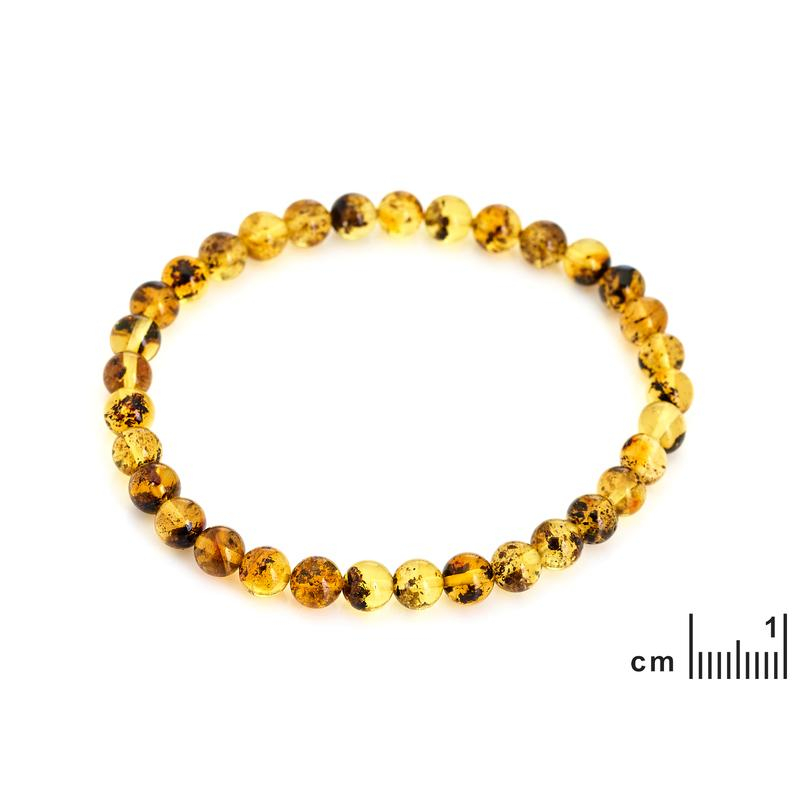 Bracciale in ambra verde del Mar Baltico, 18‑19 cm, per custodire la tua serenità — foto 2