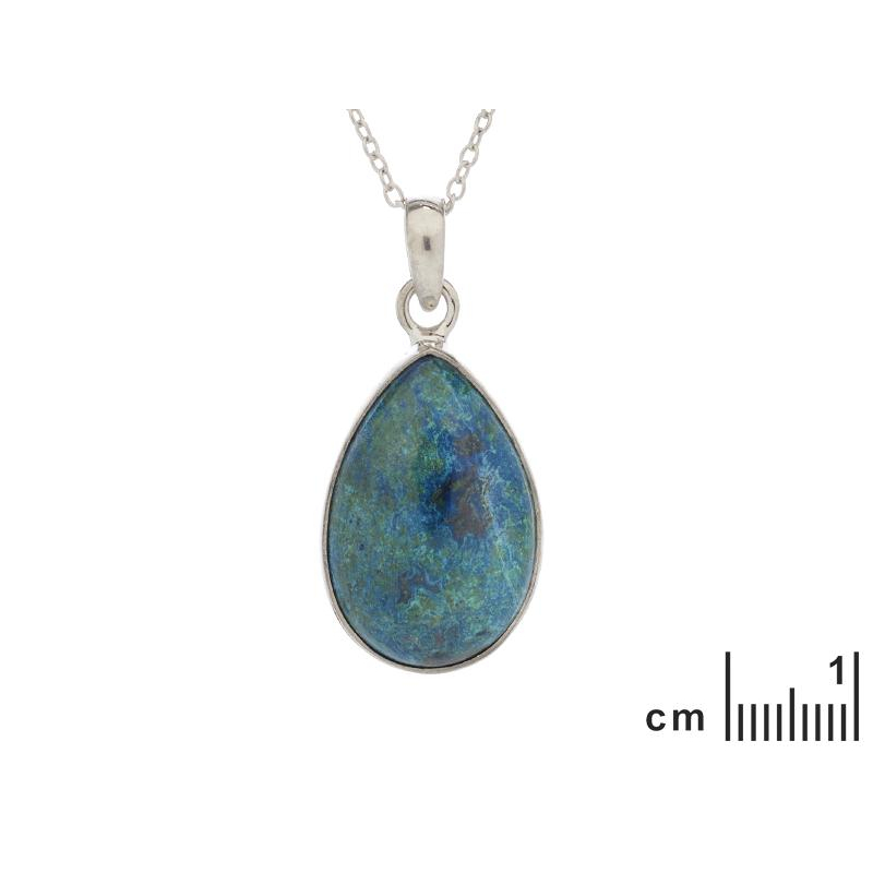 Pendente goccia shattuckite blu, per riempire l'aria di mistero — foto 2