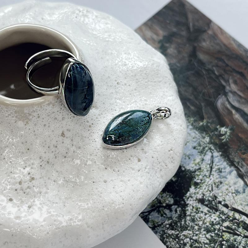 Ciondolo Shattuckite Blu, Ricordo Eternale — foto 3