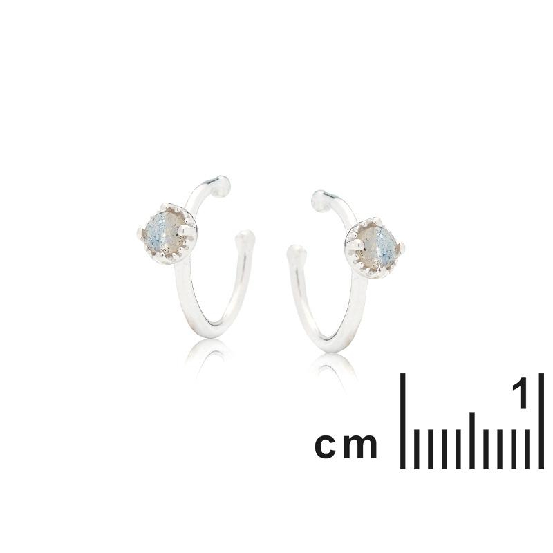 Piercing con Labradorite multicolore, per trasparenza interna — foto 2