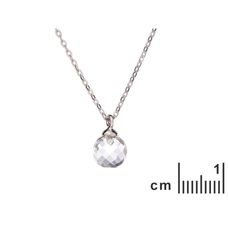 Collana sfera cristallo rocca, per regalarle il tuo destino — foto 2