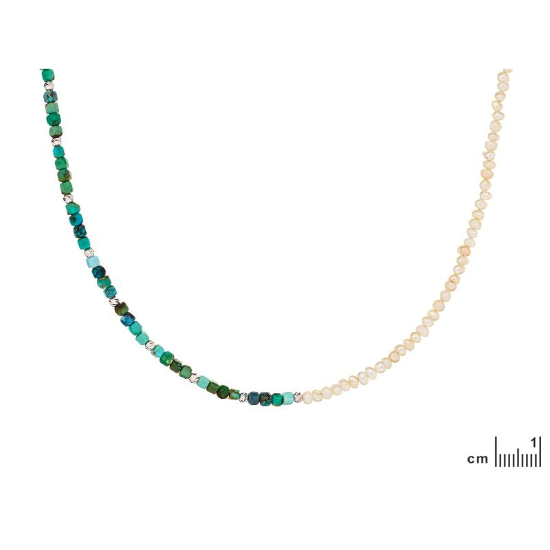 Collana turchese e perla, eleganza duratura — foto 2