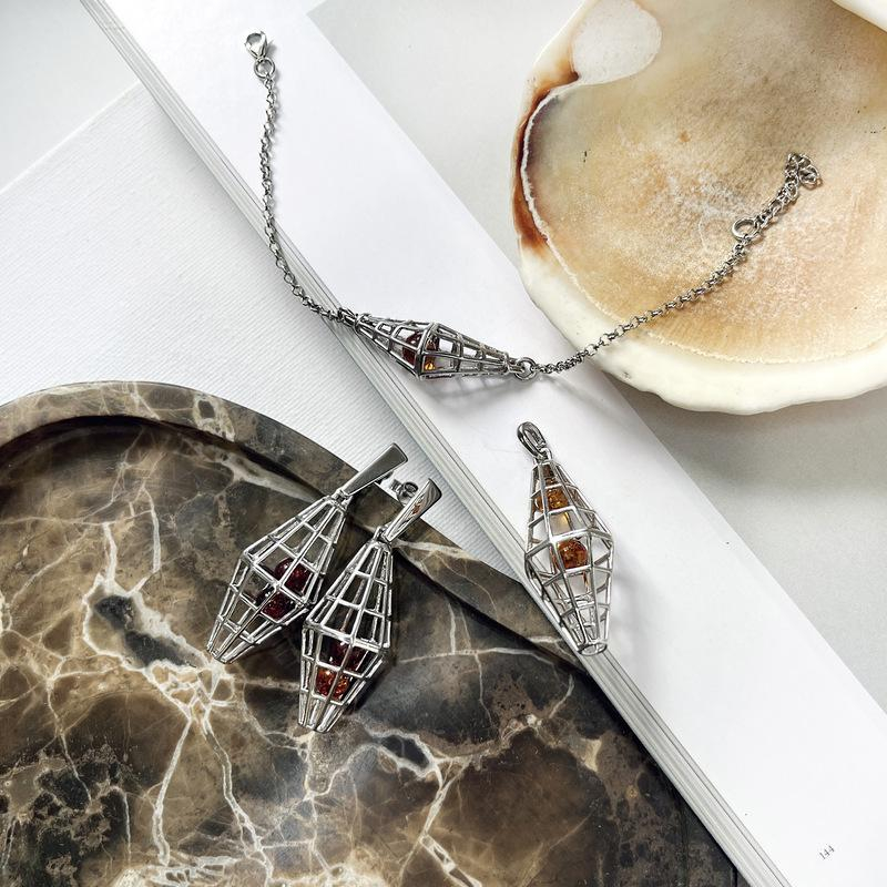 Bracciale ambra cognac, per onorare la natura — foto 3