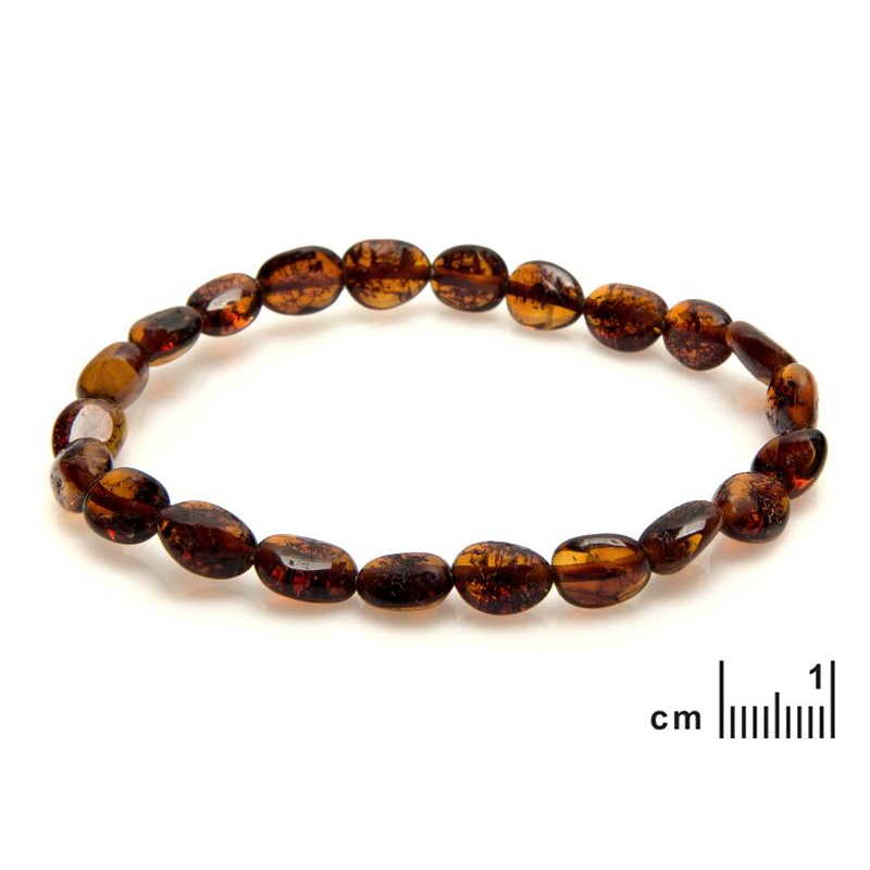 Bracciale ambra cognac, ricordo del mare — foto 2