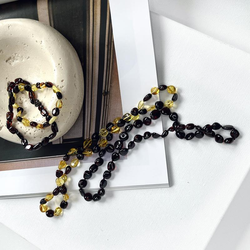Bracciale ambra cognac, ricordo del mare — foto 4