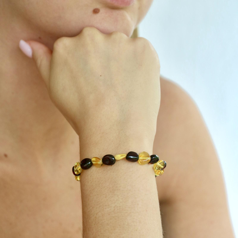 Bracciale ambra multicolore, per custodire i tuoi ricordi — foto 3