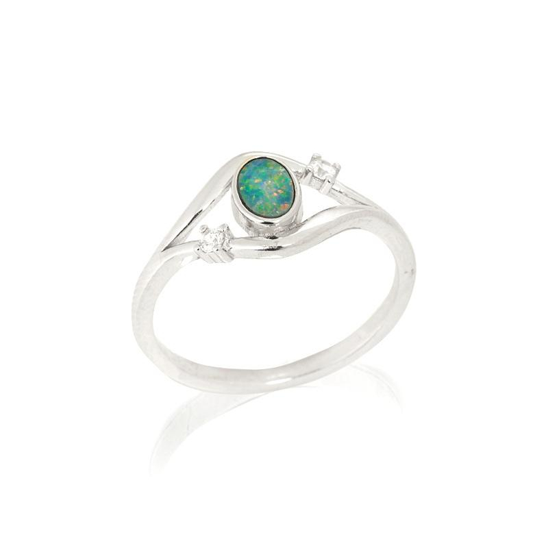 Anello opale e zirconio, per abbracciare la natura — foto 1