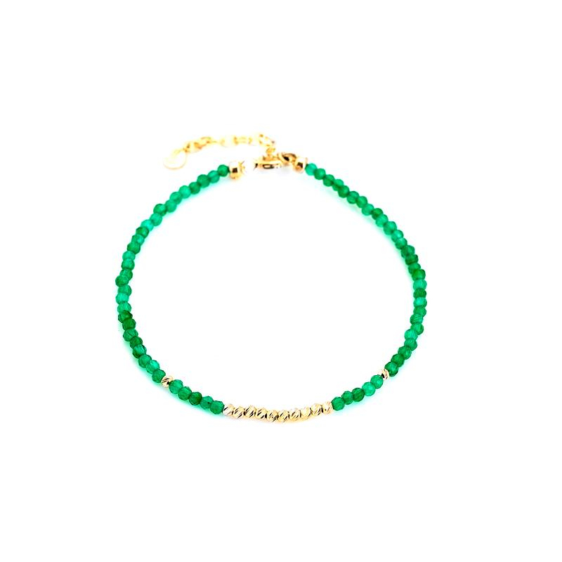 Bracciale onice verde, ricordo di natura — foto 1