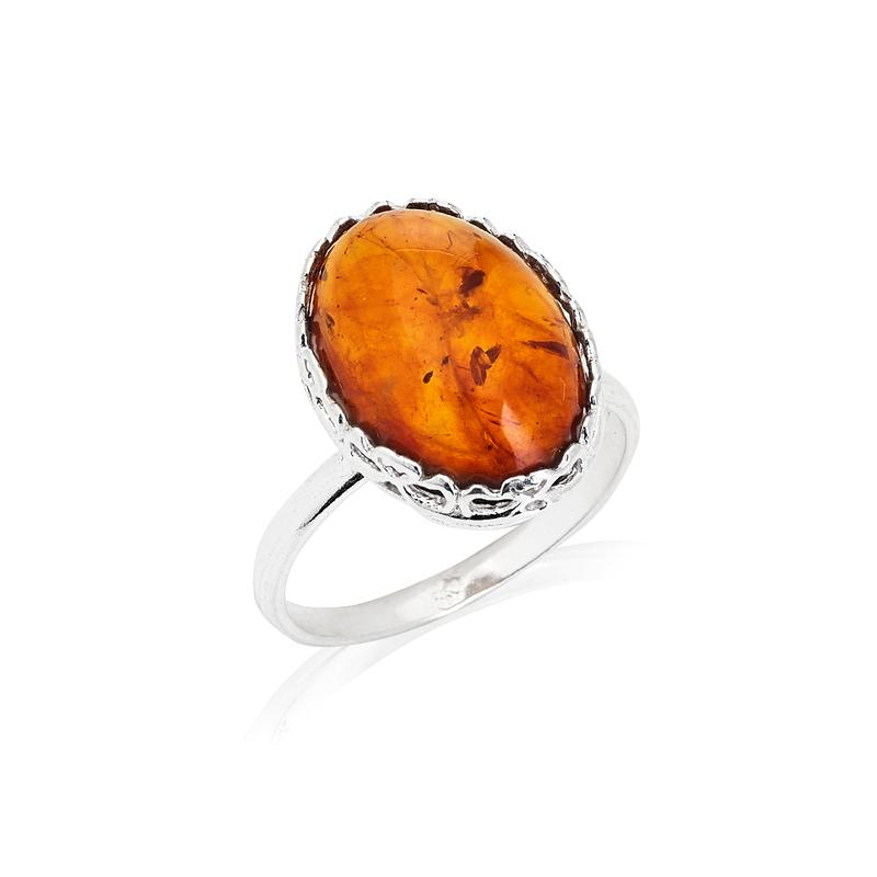 Anello ambra cognac, per ricordare i momenti d'oro — foto 1