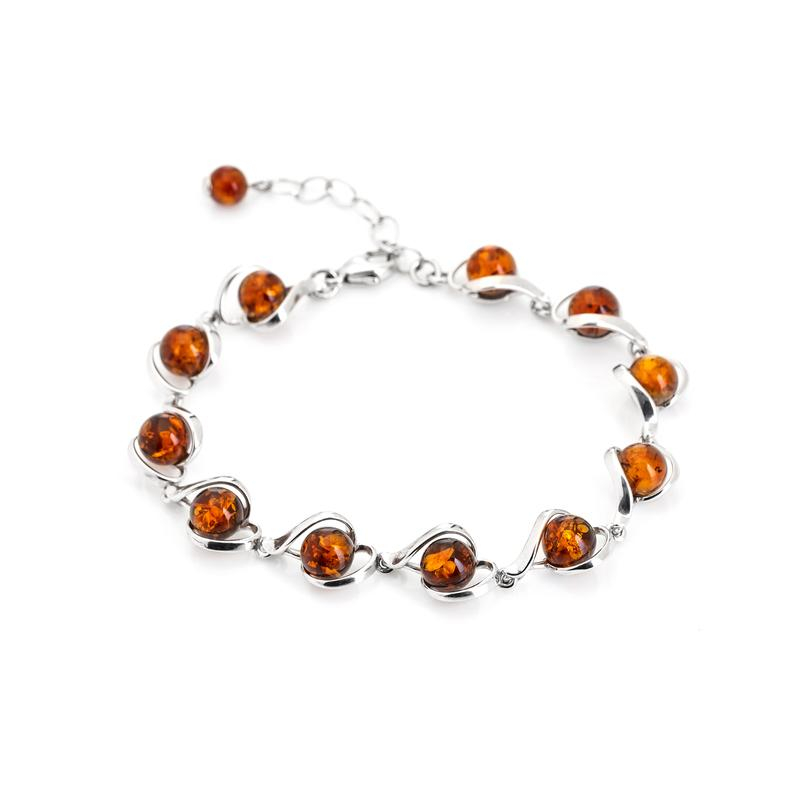 Bracciale ambra cognac, per custodire il sole del tuo sorriso — foto 1