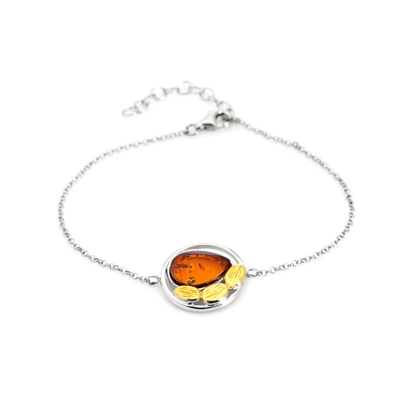 Bracciale ambra cognac, per evocare il sole dorato — foto 1