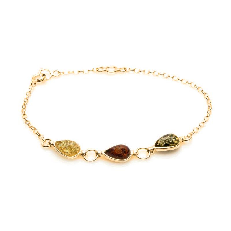 Bracciale ambra multicolore, per riscaldare il tuo cuore d'oro — foto 1