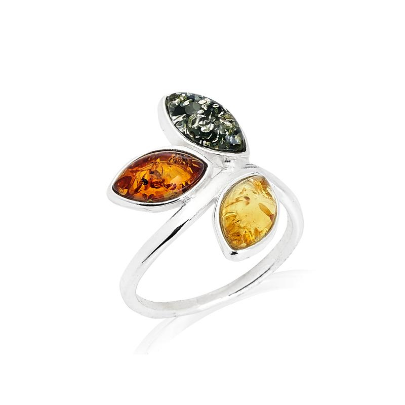 Anello multietterna ambra naturale, per portare con te un'intenzione — foto 1