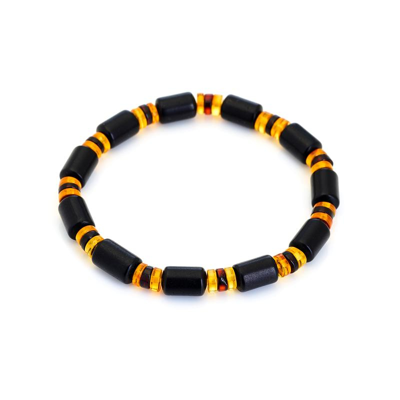 Bracciale in ambra multicolore, 21‑23 cm, per custodire la luce interiore — foto 1