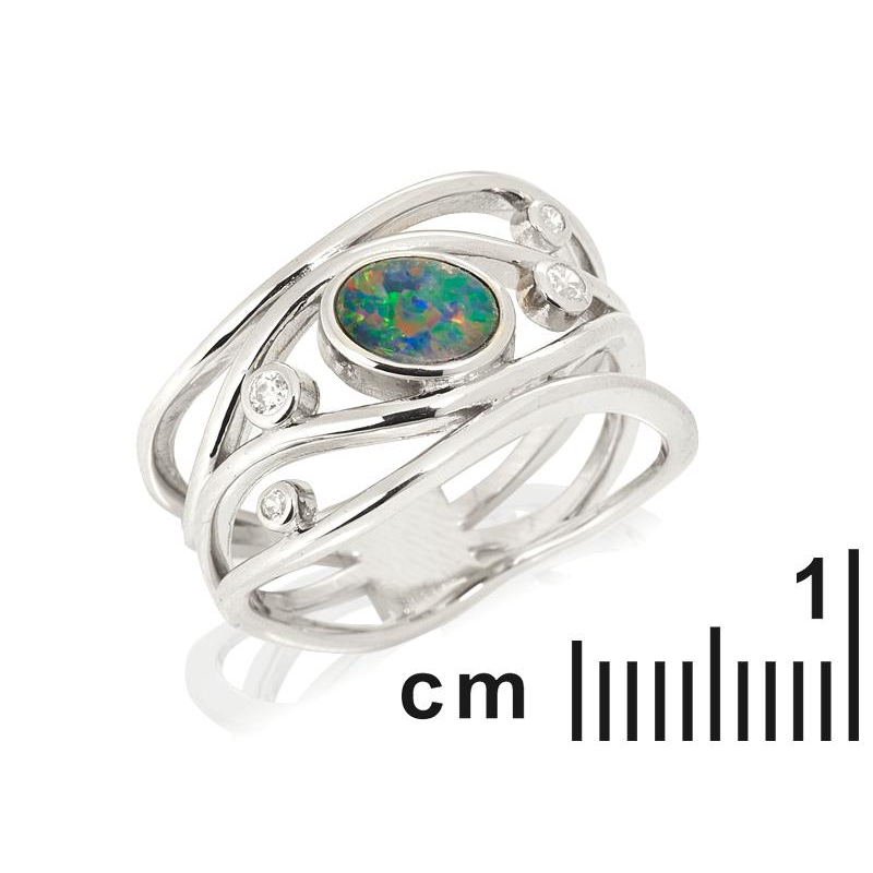 Anello opale e zirconio, per evocare l'essenza — foto 2