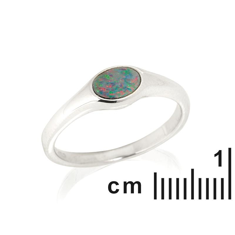 Anello opale blu australiano, per evocare l'oceano — foto 2