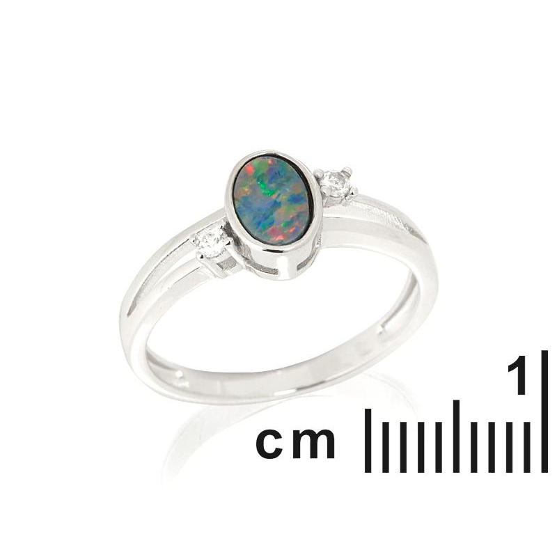 Anello opale e zirconio, per la purezza del tuo cuore — foto 2