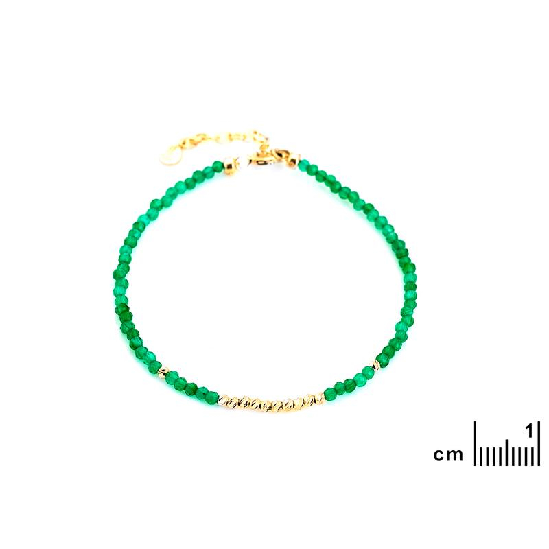 Bracciale onice verde, ricordo di natura — foto 2